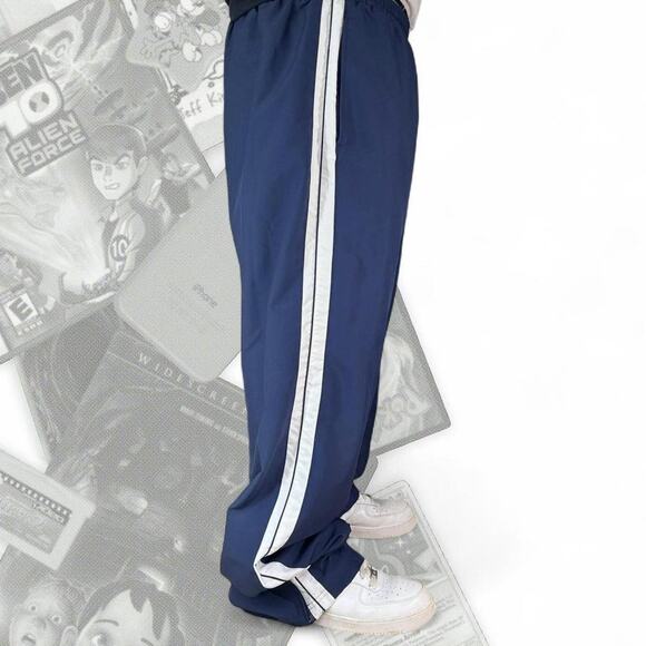 Y2k Baggy Reebok Striped Track Pants - Picture 3 of 8